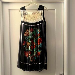 Free People Fiesta Crochet Floral dress Size M